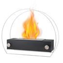 JHY Design Portable Tabletop Fire Pit 35cm – Clean-Burning Bio Ethanol, Ventless, Indoor/Outdoor