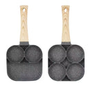 Frigideira Antiaderente Com 3 ou 4 Divisórias Fritar Ovo Bacon Carne Frango Lanche Multiuso