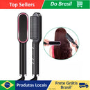 Escova Elétrica 3 em 1 Bivolt 110/220V – Pente Alisador com Aquecimento