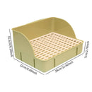 Bandeja de areia para coelho, vaso sanitário para animais, treinador de coelhos, caixa de vaso sanitário para furão, hamster, dragão, gato, cobaia, suprimentos holandeses