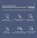 Processador Alimentos Elétrico 5L Aço Inox 304 - Moedor Carne Triturador Vegetal Multifuncional