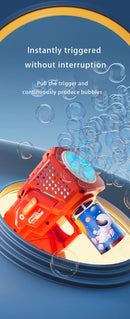 Máquina de Bolhas Automática Gatling 10 Buracos - Brinquedo Elétrico Infantil