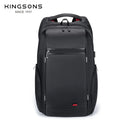 Kingsons mochilas masculinas 15 ''17'' laptop mochila carregador usb mochila anti-roubo para adolescente moda masculina viagem