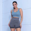 2 Peças, Calças Femininas de Ioga Com Controle de Barriga E bumbum, Cintura Alta, Leggings de Corrida, Shorts de Treino