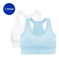 2 Peças, Sutiã esportivo sem costura, Push up respirável à prova de choque feminino cropped top, Sutiã esportivo, Roupa íntima