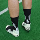 Meias de corrida de poliamida, Meias de futebol de tubo médio, Antiderrapantes pontilhadas, Meias de ciclismo masculinas