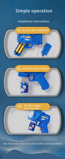 Máquina de Bolhas Automática Gatling 10 Buracos - Brinquedo Elétrico Infantil