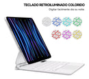 Teclado magnético para apple ipad pro 11 2018-2022 air 4 air 5 10.9 polegadas air 11 m2 2024 air 11 m3 2025