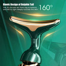 Homefish 3 em 1 dispositivo de levantamento facial pescoço massagem facial dos olhos rosto mais magro ems beleza pele aperto rugas anti rosto massageador