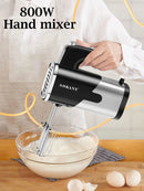 Mixer Elétrico 800W - Batedeira Manual 5 Velocidades Inox