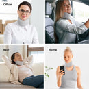 Cinta de pescoço de espuma macia de seda gelo, tala de coleira cervical, maca de tração, suporte de pescoço, travesseiro de travesseiro, relaxamento muscular para dormir