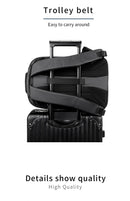 Kingsons mochila anti-roubo masculina, laptop de 15.6 polegadas, 180 graus aberto com carregamento USB, bolsa escolar à prova d'água para estudantes universitários meninos