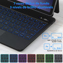 Teclado Mágico Português Bettdow Samsung Galaxy Tab S11/S10/S9/S8/S7 - Touchpad Retroiluminado Suporte Caneta