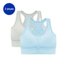 2 Peças, Sutiã esportivo sem costura, Push up respirável à prova de choque feminino cropped top, Sutiã esportivo, Roupa íntima