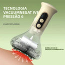 Massageador abdominal portátil recarregável USB com intensidade de ventosas Guasha ajustável para massagem de braço e pernas com compressa quente