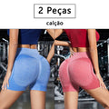 2 Peças, Calças Femininas de Ioga Com Controle de Barriga E bumbum, Cintura Alta, Leggings de Corrida, Shorts de Treino