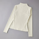 Roupas de yoga blusão roupas esportivas mulher correndo manga longa moletom jaquetas esportivas topo feminino treino topos activewear