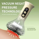 Massageador abdominal portátil recarregável USB com intensidade de ventosas Guasha ajustável para massagem de braço e pernas com compressa quente